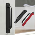 2x Rączka uchwyt do mebli szafek CZARNY, samoprzylepny MOCNY aluminium R3.6