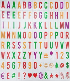 Dekoracja z literami 104 wymienne litery i symbole dekoracja i prezent R2.1