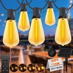 LAMPKI OGRODOWE SOLARNE/USB GIRLANDA ŚWIETLNA 15m 25+1 ŻARÓWKA LED R9.1