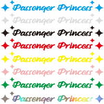8 SZTUK NAKLEJKI na samochód Passenger Princess winylowa ZESTAW 8szt R2.1