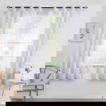 MIULEE krótka zasłona zasłona biała 137x140cm P6