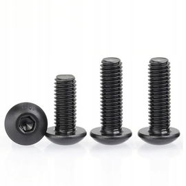 Śruba imbusowa grzybkowa czarna M8x20 ocynk czarny ISO 7380-1 10szt.