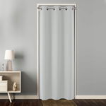 Joydeco Zasłona zaciemniająca do wnętrz JASNO-SZARA 132x210cm P6