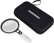 GABORISH PODŚWIETLANA lupa z diodami LED + Etui do czytania OPIS! R2.4