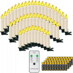 30x Lampki świece LED Świąteczne świece LED 40szt pilot+baterie+klipsy R2.5