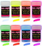 Farby plakatowe neon nights Ultrafioletowe Fluor 8 szt. x 20 ml R2.5