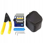 FTTH Fiber Tool Kit 3 w 1 z FC-6S Fiber Cleaver Optic Stripper CFS2 R2.3