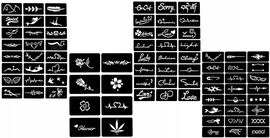 Beyond Tattoo Szablony do tatuażu 80 szablonów na 4 arkuszach Sienna R4.1