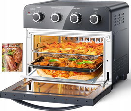 Mini piekarnik 23L, 6 w 1, 1700W termoobieg bezolejowe gotowanie, air fryer