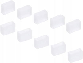 200szt SILIKONOWA ZAŚLEPKA DO TAŚM LED NEON WĄŻ 12/230V 10mm R10.1