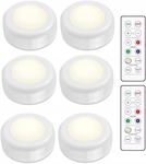 Lampa punktowa świetlenie szafki LED RGB z pilotem INF 6 sztuk R3.4