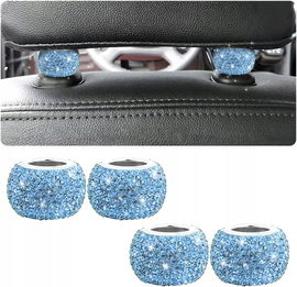 4x uniwersalne diamentowe pierścienie na zagłówki foteli samochodowych R4.7