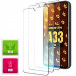 3x Szkło Hartowane do Samsung Galaxy A33 5G (9H płaskie 2.5D ochronne) P2