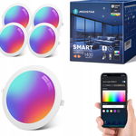 AIGOSTAR Inteligentne Wbudowane Oświetlenie LED 15W SMART 4szt R3.4