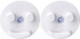 Uchwyt na gąbkę do kuchni łazienki na przyssawki biały 2szt R8.2