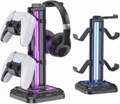 Stojak na Słuchawki RGB z 9 Trybami Podświetlenia Uchwyt na Kontroler R2.3