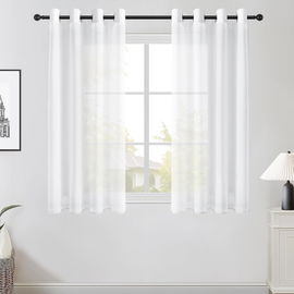 Zasłony TOPFINEL PRZEZROCZYSTE Z PRZELOTKAMI BIAŁE 120x140 P6