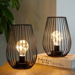 TRIROCKS LED Metalowa Bezprzewodowa Lampa Stołowa 20 cm dekoracyjne R9.1
