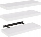 Storemic Zestaw 3 półek białych MDF 40x14cm półki ścienne wiszące R1.2