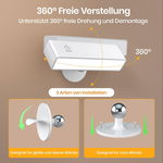 YILAIE 2x Lampa LED Ścienna Dimmable Magnetyczna Do Sypialni 2 sztuki R2.3