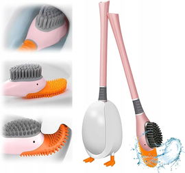 Szczotka toaletowa do WC w kształcie Kaczki Wielofunkcyjna RÓŻOWA R1.5