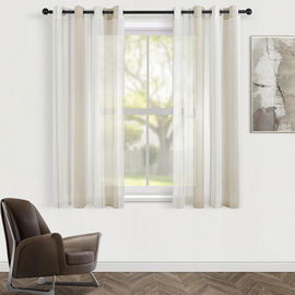 Topfinel Zasłony na przelotkach paski półprzezroczyste 140 x 145 cm R2.2