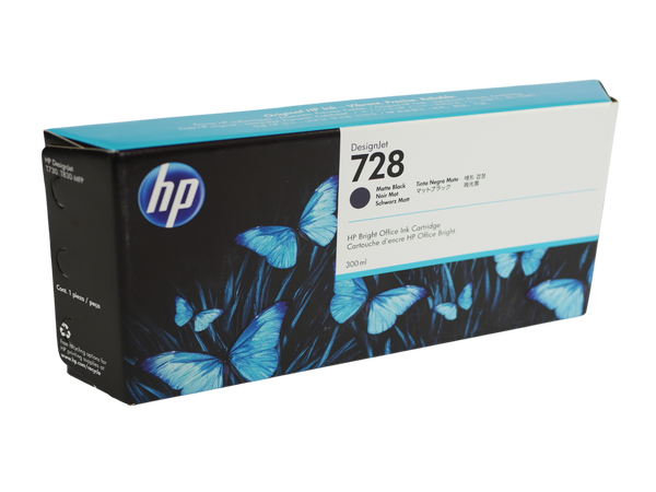 Atrament / tusz HP 728 MK CZARNY MATOWY 300ml F9J68A do HP T730 T830 MFP