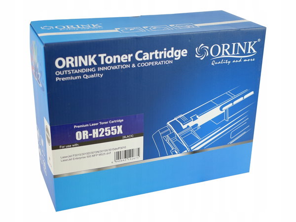 Toner ORINK CE255X LH255X HP P3015 P3010 M525