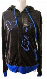 DRESY WELUROWE KOMPLET CZARNE Z CHABREM S/M