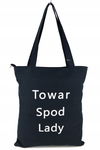 TORBA SHOPPERKA Z NAPISEM ,, TOWAR SPOD LADY''