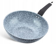 PATELNIA Ceramiczna GRANITOWA Głęboka WOK 28cm Wysoka INDUKCJA GAZ 9161