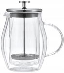 Szklany ZAPARZACZ TŁOKOWY Do HERBATY Ziół KAWY French Press 600ml 7683