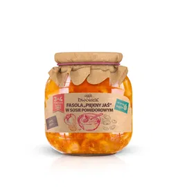 Pyszna Fasola Piękny Jaś w sosie pomidorowym 680 g - Dworek