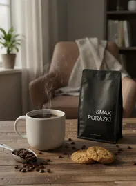 KAWA ZIARNISTA O SMAKU PORAŻKI 1000g BRAZYLIA 1kg OMNI JASNO PALONA FUNDACJA