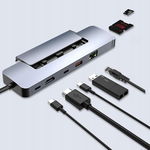 Stacja dokująca DroiX NH8 USB-C Hub z obudową NVMe SSD, adapter 8 w 1