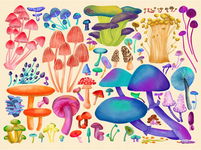 Puzzle CE PREMIUM QUALITY 1000 elementów TAOZI & LIZHI WHIMSICAL MUSHROOM