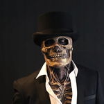 Halloween Horror Maska czaszki + cylinder gratis