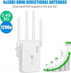 Wzmacniacz Sygnału WiFi 1200Mbps, 2.4/5GHz, Router/AP/Ethernet