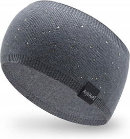 Cienka dzianinowa opaska i czapka z kryształkami AnJuHoPa