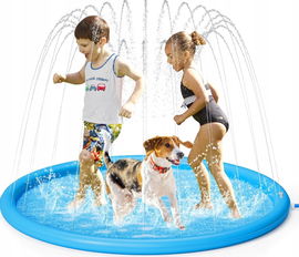 Basen dmuchany okrągły mata podkładka zraszająca dla dzieci i psów