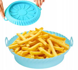 2-częściowy zestaw misek silikonowych do frytownicy, łatwa do prania,