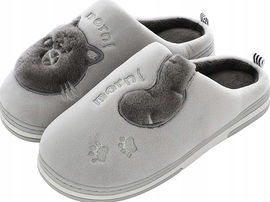 CELANDA pluszowe kapcie Rozmiar EU: 43/44 szare