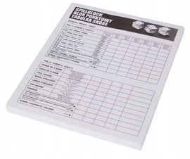 Blok punktowy do zapisywania wyników