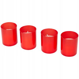 4 wkłady parafinowe do zniczy Bispol 6 cm