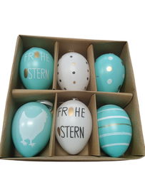 Jajka wielkanocne dekoracyjne w kartoniku 6 szt