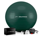 EliteAthlete Piłka gimnastyczna fitness do siedzenia zielona 55cm