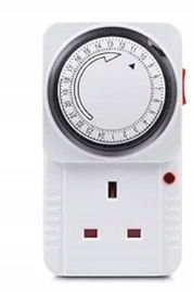 HBN 24-godzinny programowalny mechaniczny przełącznik czasowy z wtyczką uk