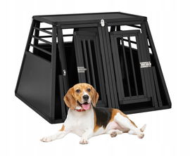 Duża Samochodowa Klatka Transportowa dla Psa z Wyjmowaną Przegrodą