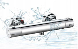 Elbe RNDA-T01 Mosiężny bateria prysznicowa przycisk bezpieczeństwa Chrom