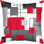 Erosebridal Poszewki na Poduszki 60x60cm Nowoczesny Wzór Geometryczny 2szt.